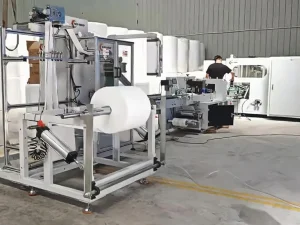 Iraq bath towel secondary packaging line site
