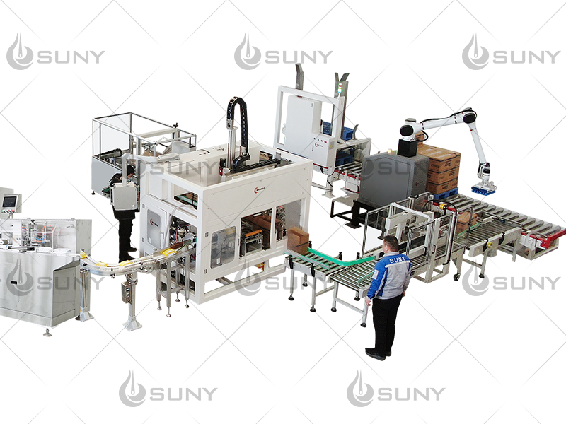 How to improve the case  packing and palletizing efficiency of wet wipes?